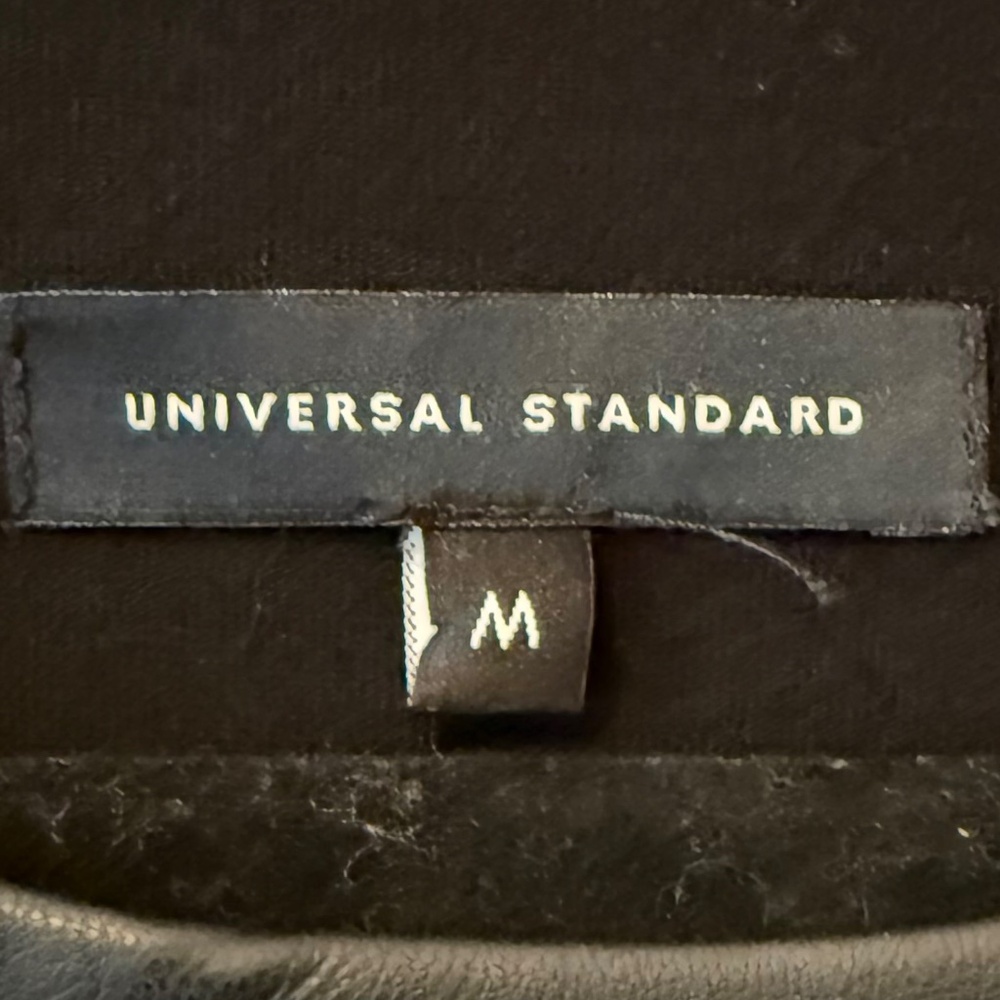 Universal Standard Piave Leatherette Top - Black M 18-20 - Picture 5 of 11